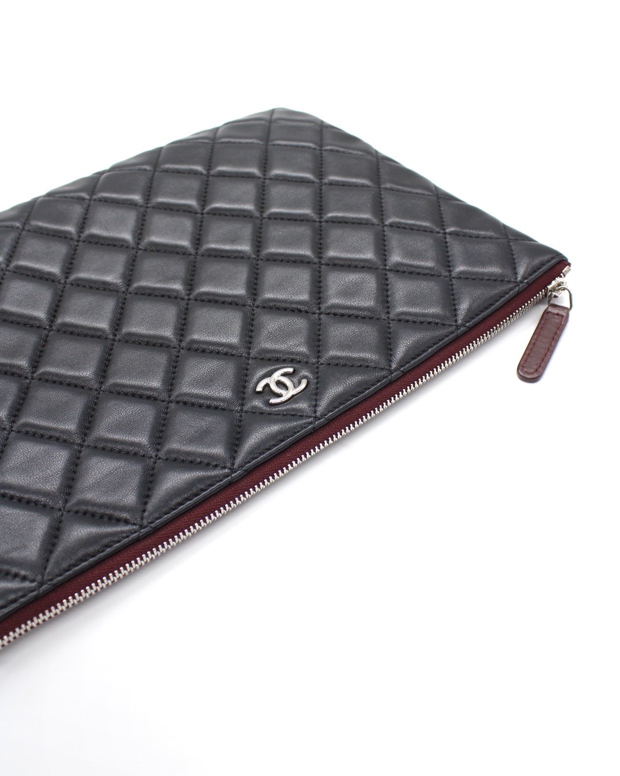 Pochette Chanel In Pelle Liscia Nera thumb