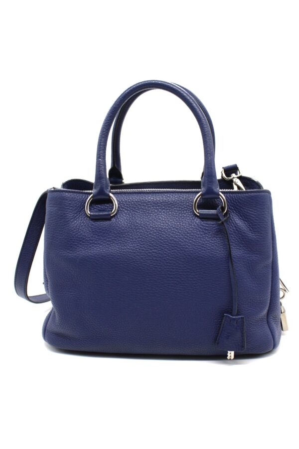 Borsa Prada in Pelle Martellata Blu