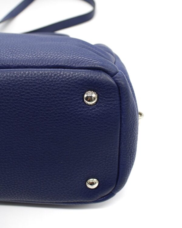 Borsa Prada in Pelle Martellata Blu