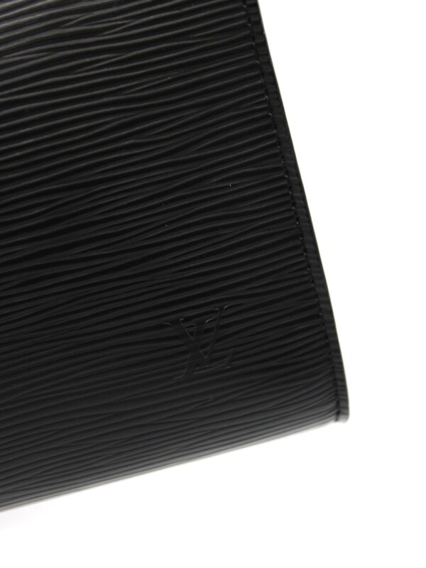 Pochette Louis Vuitton Pelle Epi nera con gancio estensore