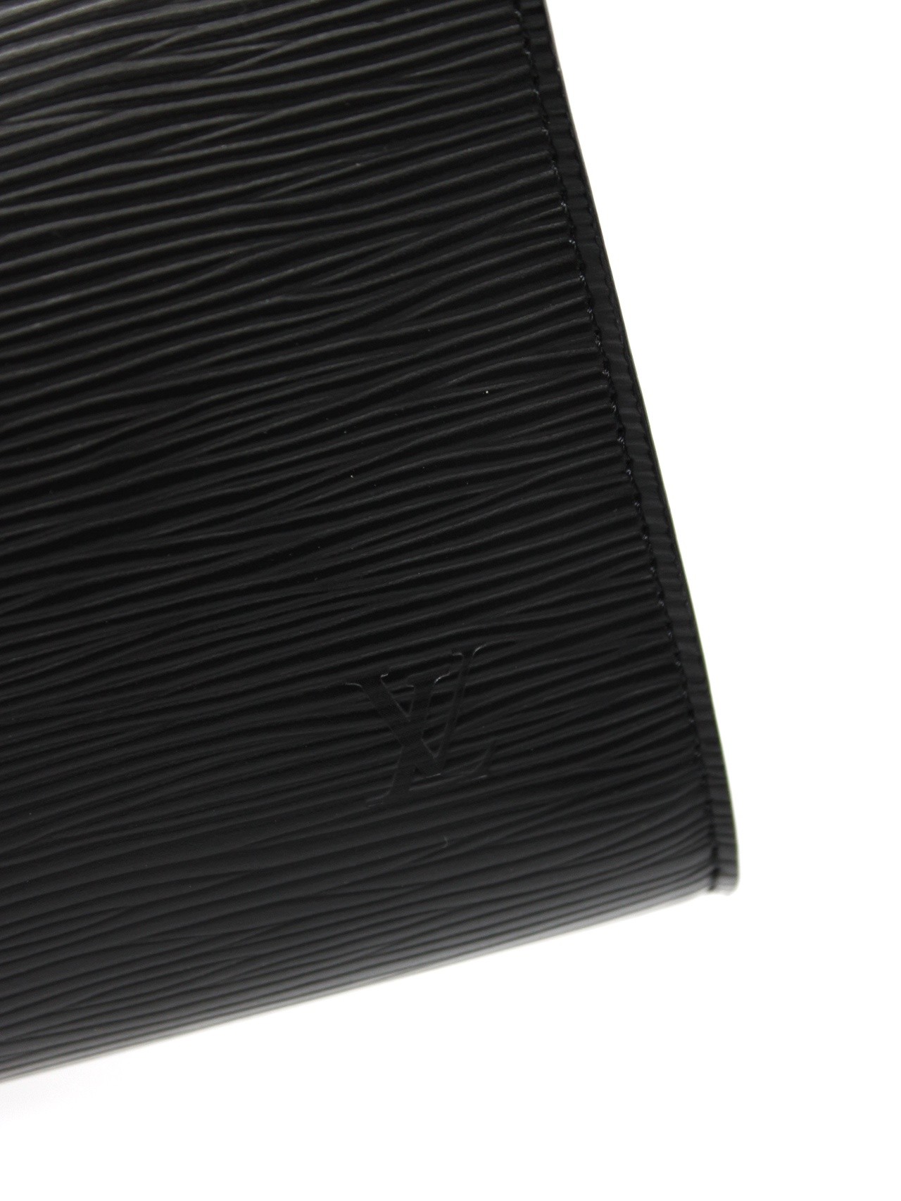 Pochette Louis Vuitton Pelle Epi nera con gancio estensore thumb