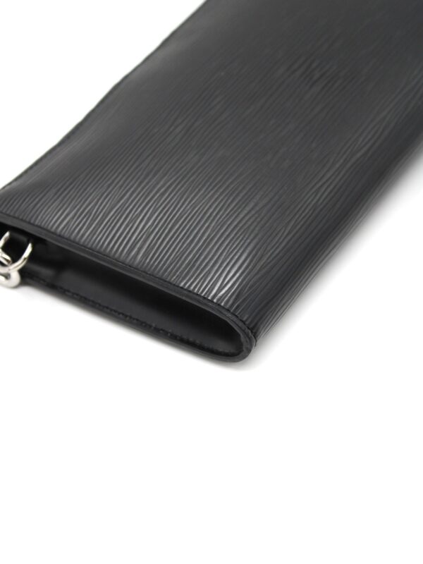 Pochette Louis Vuitton Pelle Epi nera con gancio estensore