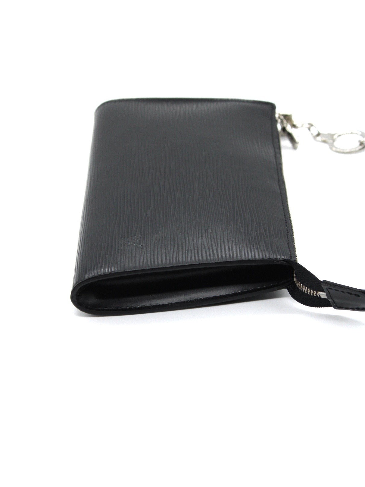 Pochette Louis Vuitton Pelle Epi nera con gancio estensore thumb