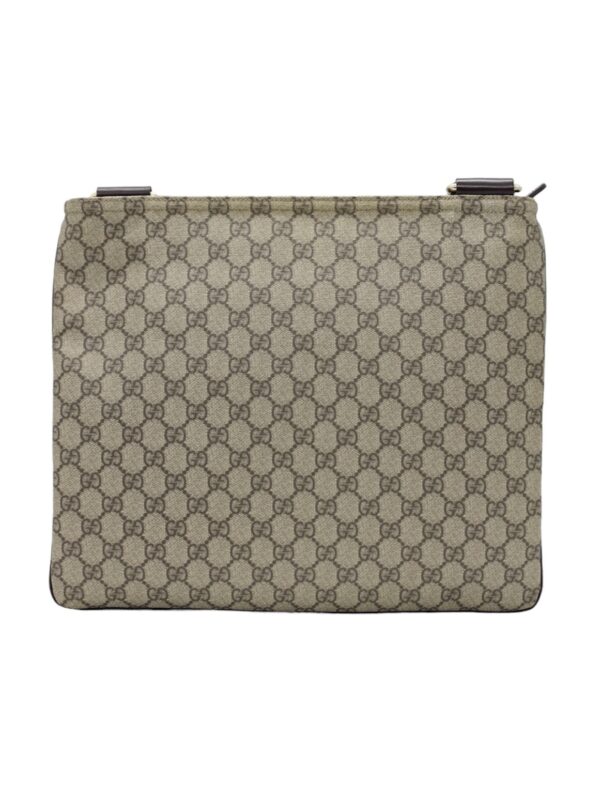 Tracolla Gucci in Tela GG Supreme e inserti in Pelle Testa di Moro