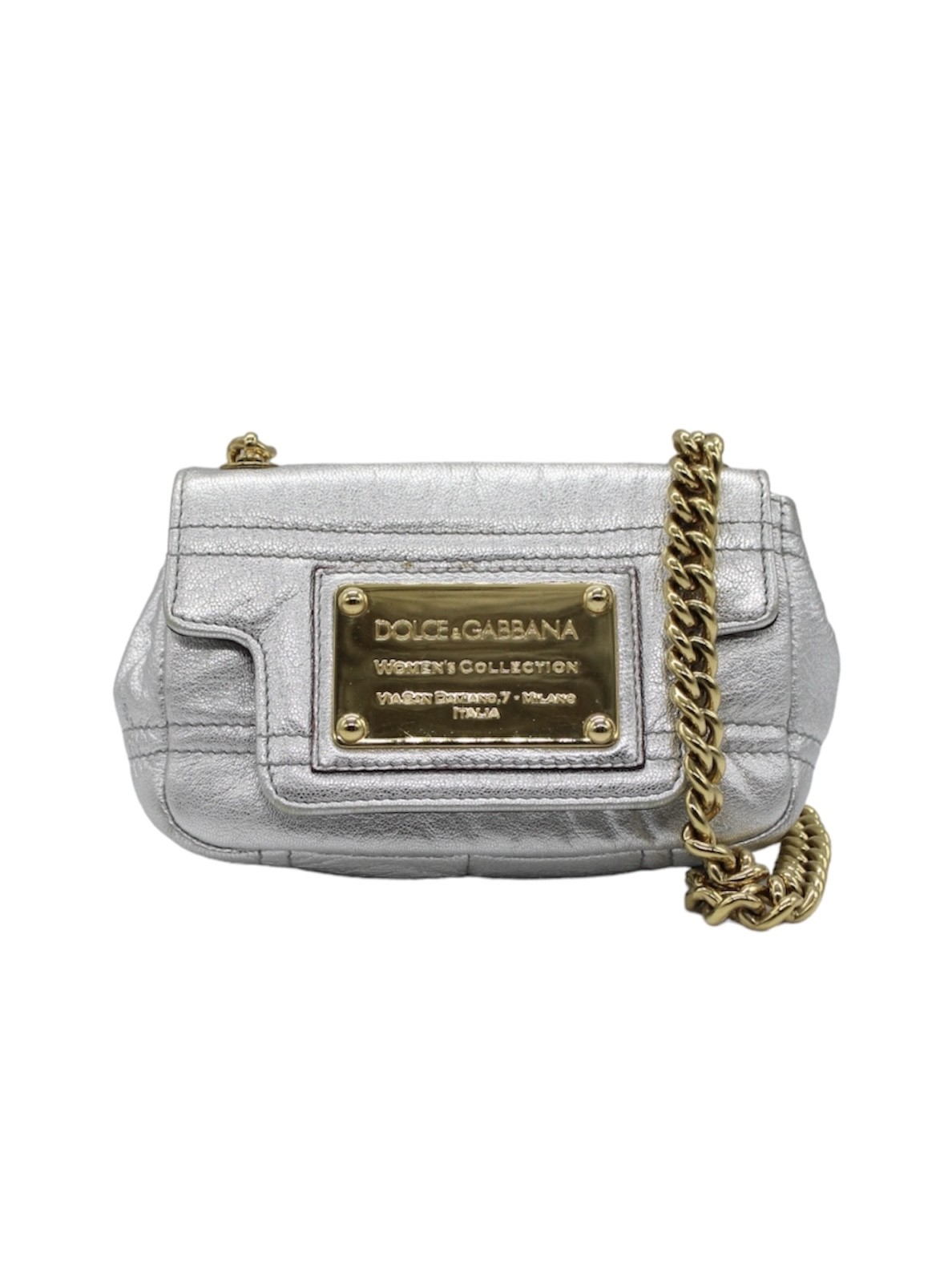 Tracolla Dolce & Gabbana il Pelle Argentata thumb