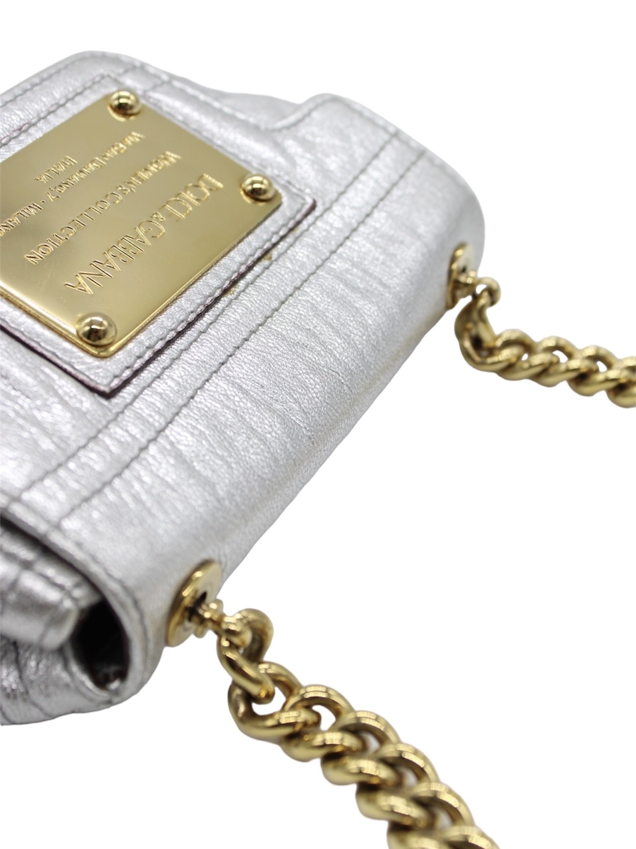 Tracolla Dolce & Gabbana il Pelle Argentata thumb