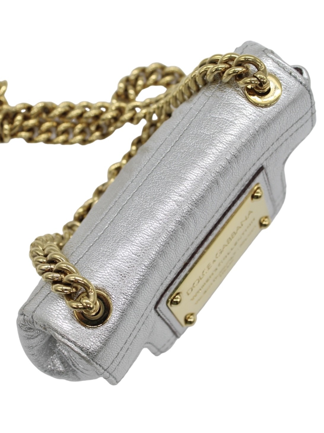 Tracolla Dolce & Gabbana il Pelle Argentata thumb