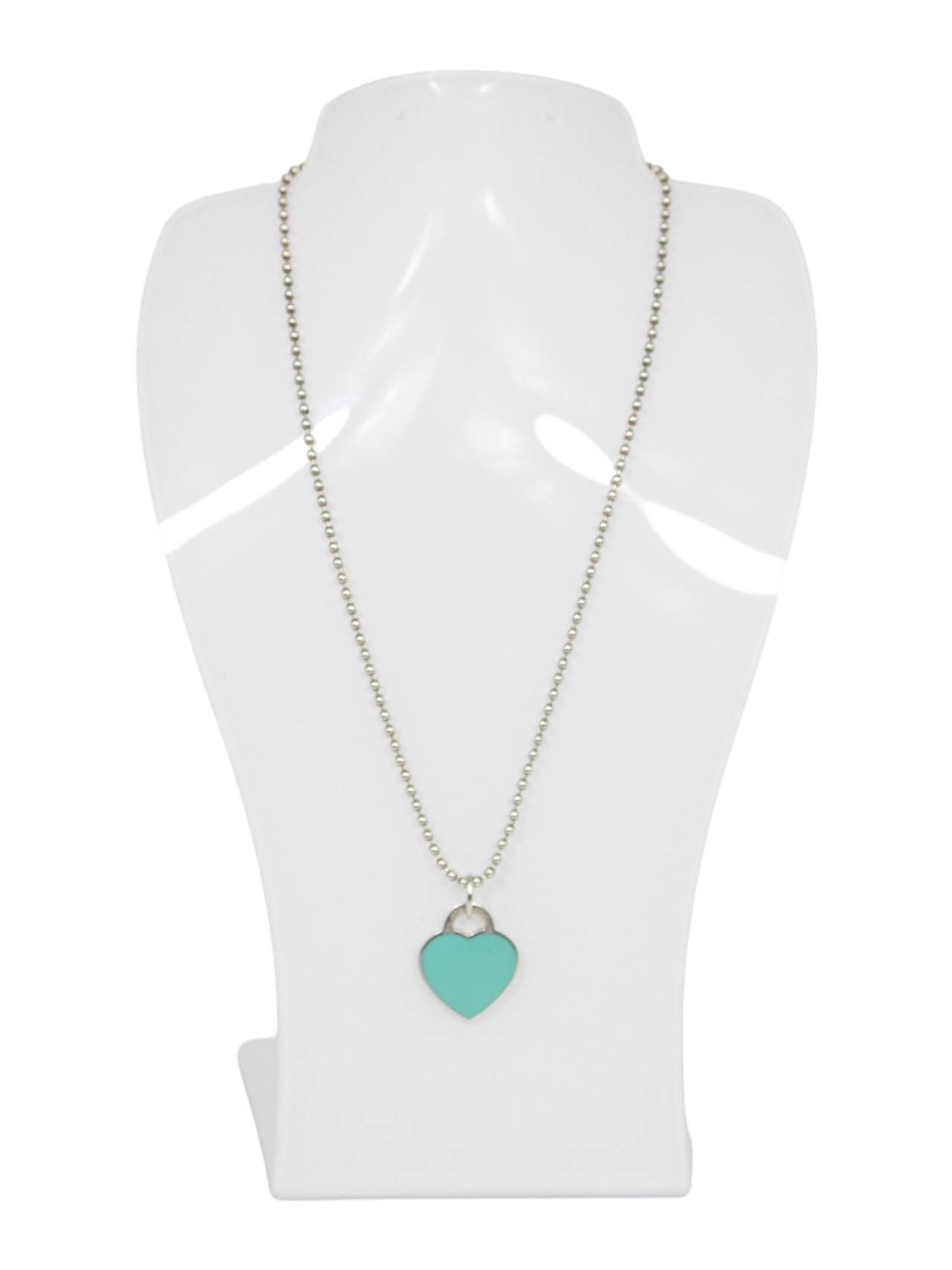 Collana Tiffany Heart Tag  Double Verde/Argento thumb