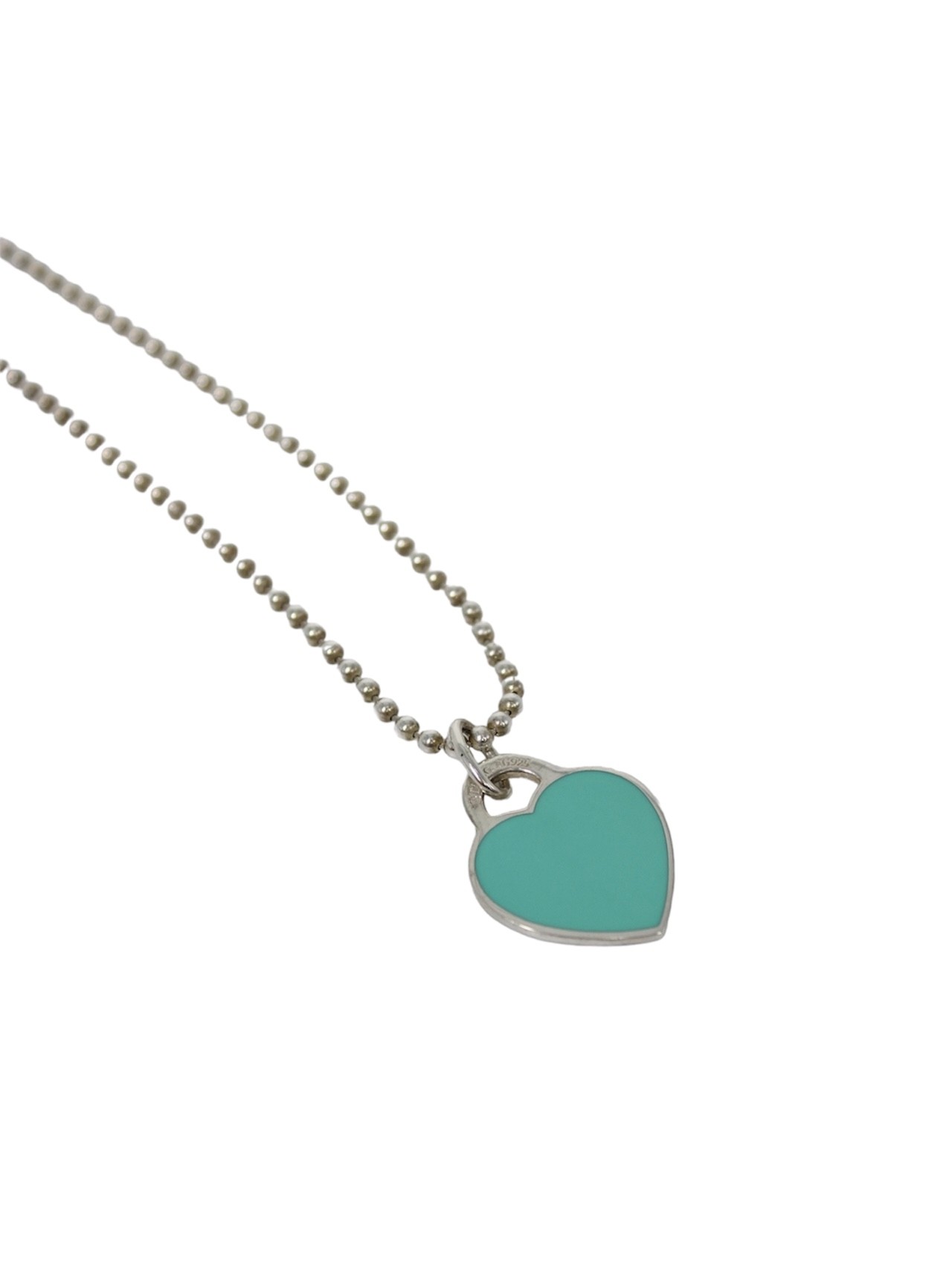 Collana Tiffany Heart Tag  Double Verde/Argento thumb