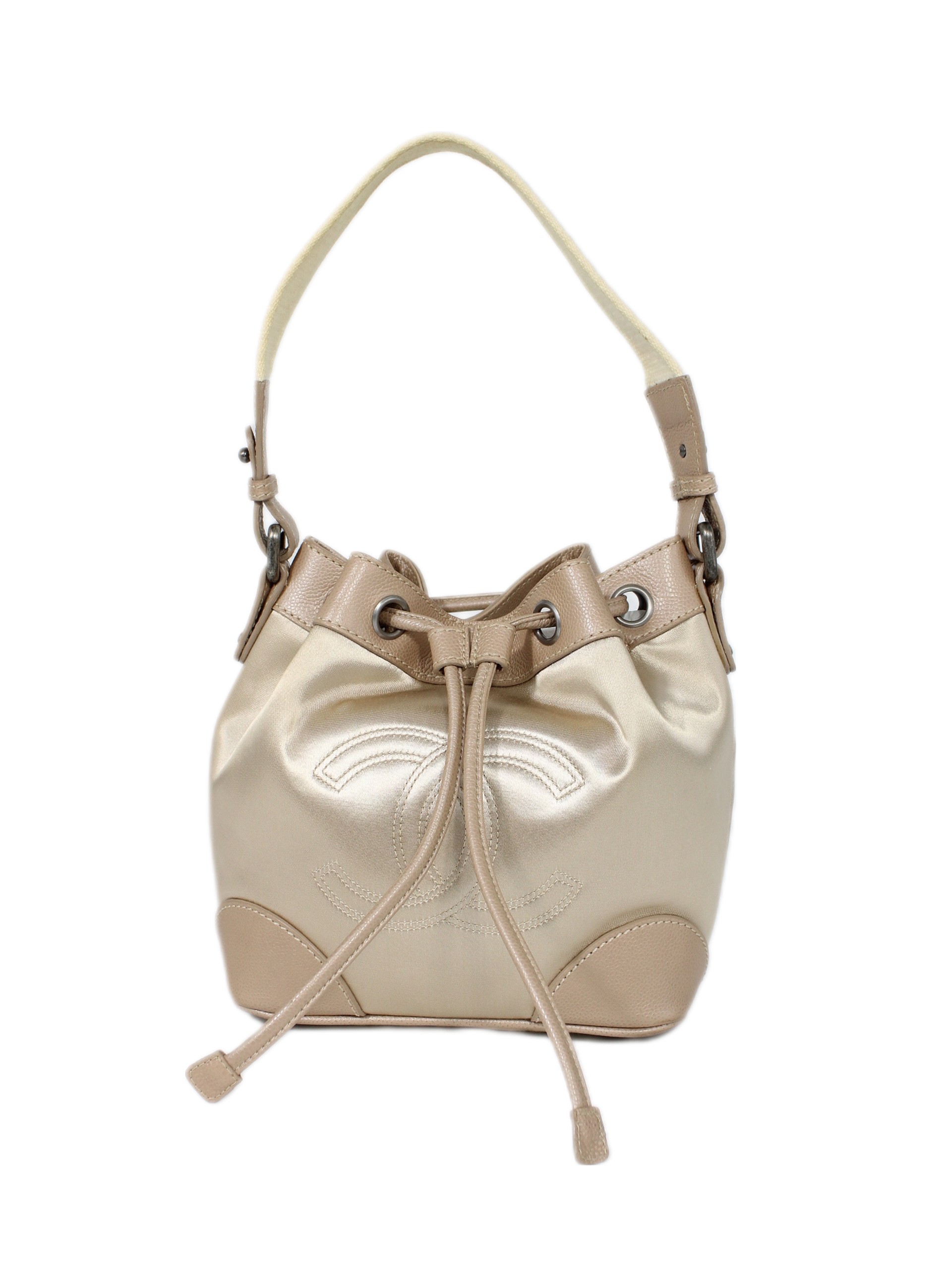 Borsa Chanel Satin CC bucket thumb