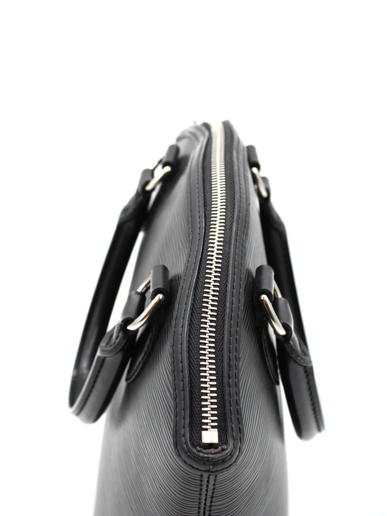 Borsa Louis Vuitton lock it in pelle epi nera thumb