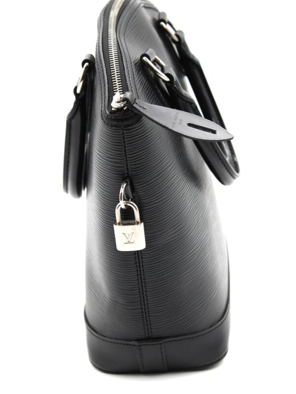 Borsa Louis Vuitton lock it in pelle epi nera