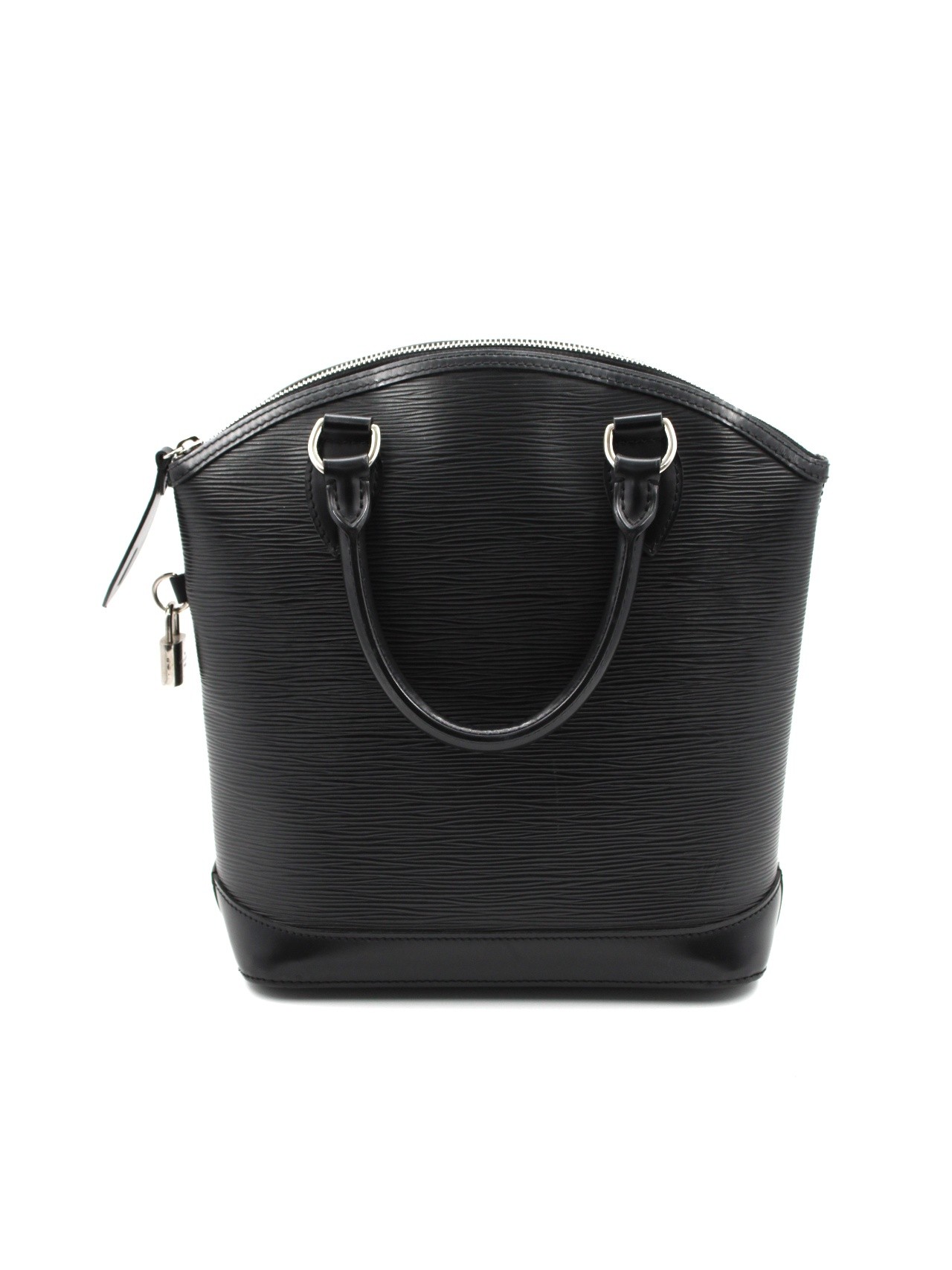 Borsa Louis Vuitton lock it in pelle epi nera thumb