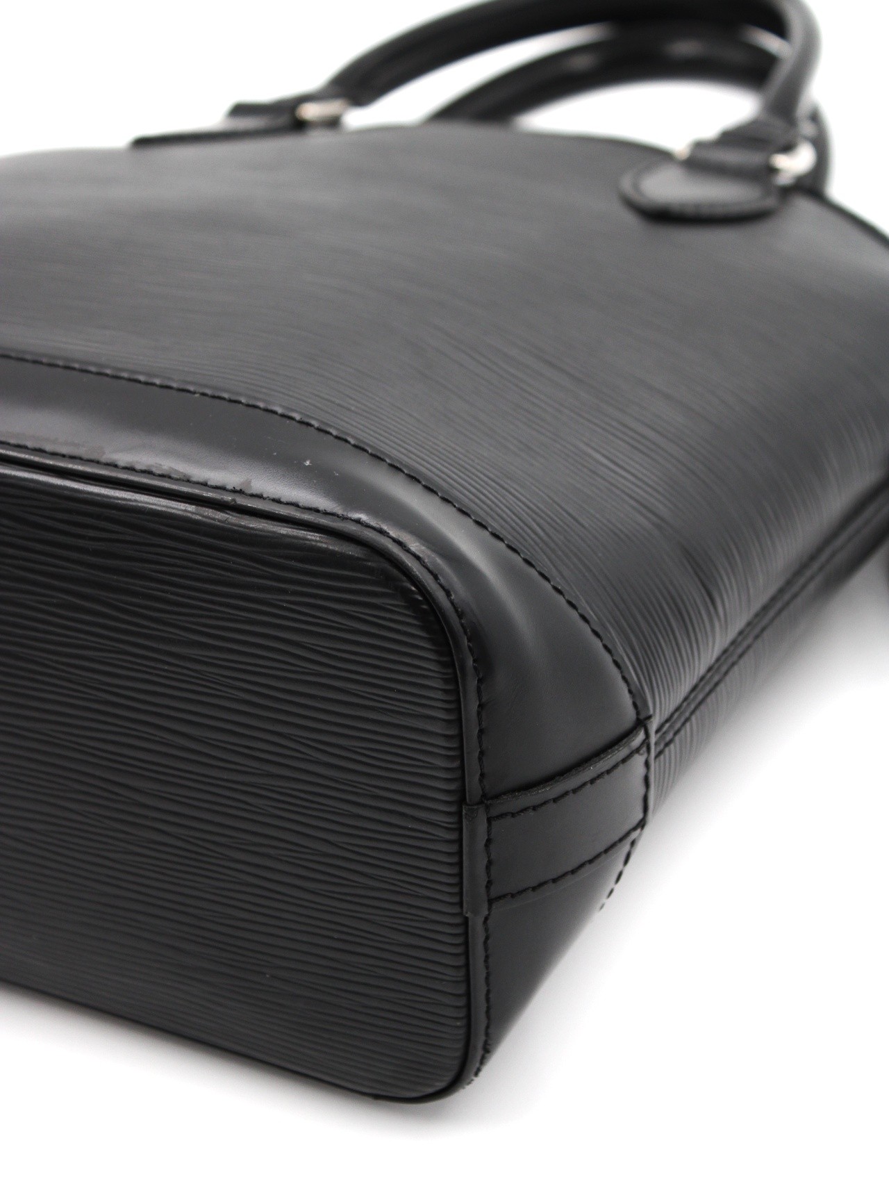 Borsa Louis Vuitton lock it in pelle epi nera thumb
