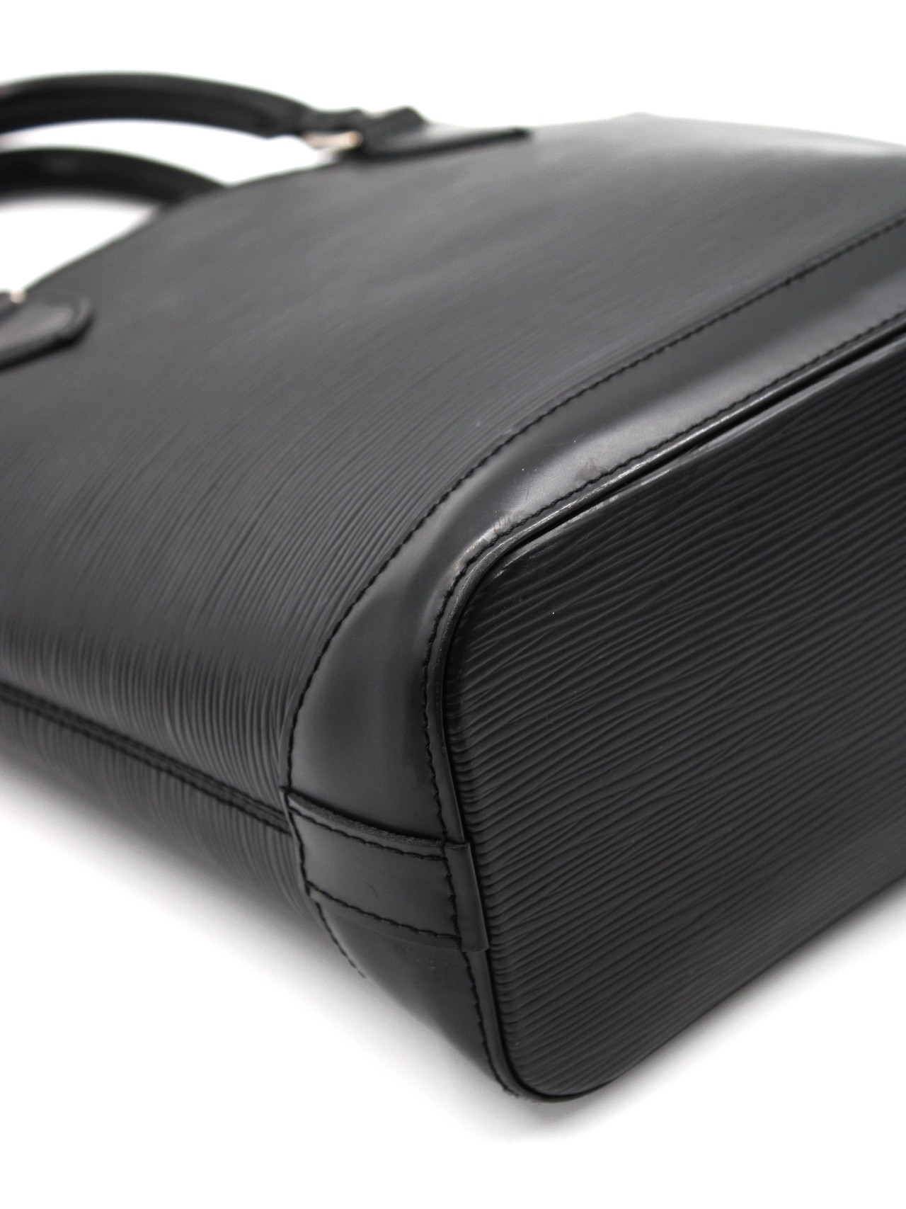 Borsa Louis Vuitton lock it in pelle epi nera thumb