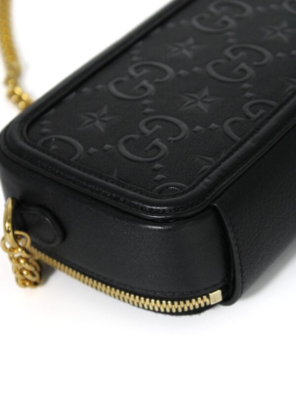 Borsa Gucci GG Top Handle in pelle nera