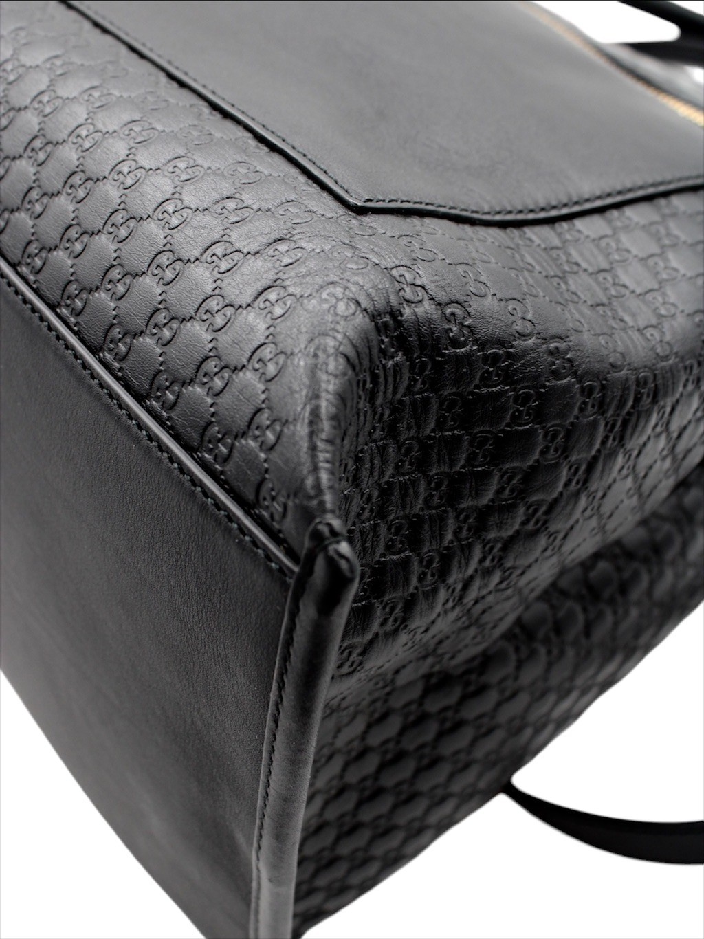 Shopper in Pelle Micro Guccissima Nera thumb
