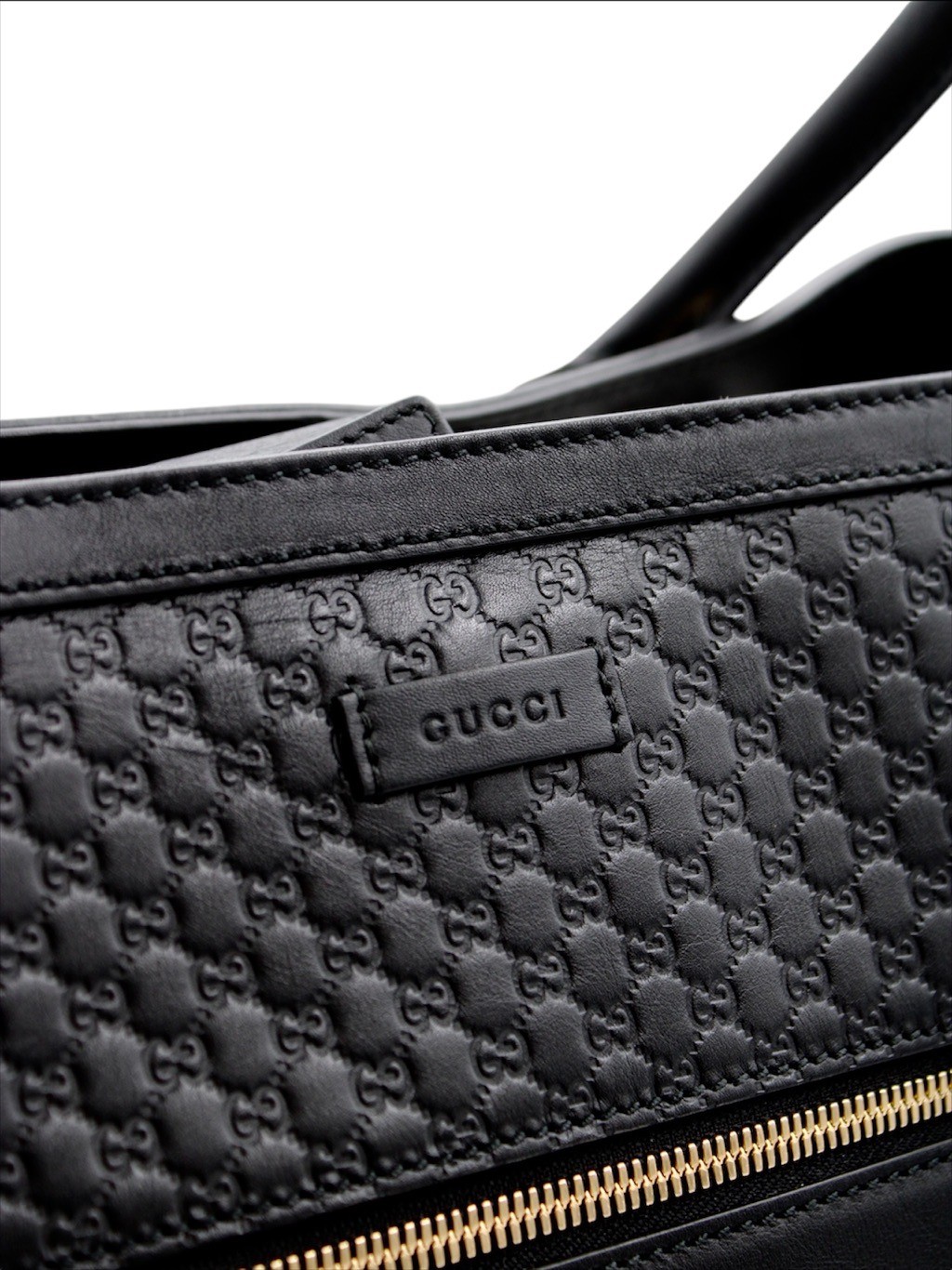 Shopper in Pelle Micro Guccissima Nera thumb