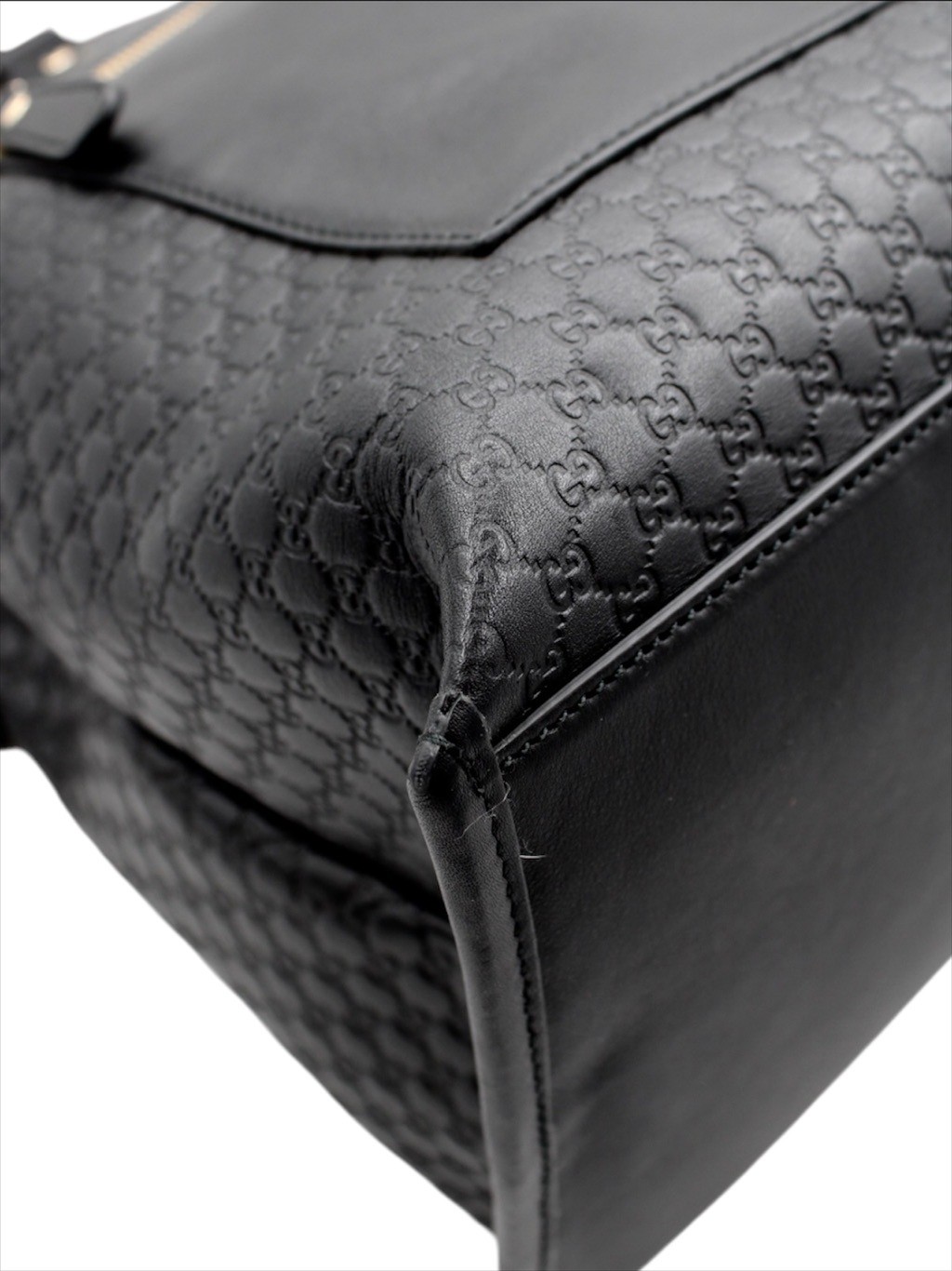 Shopper in Pelle Micro Guccissima Nera thumb