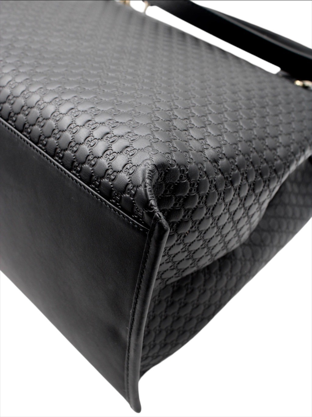 Shopper in Pelle Micro Guccissima Nera thumb