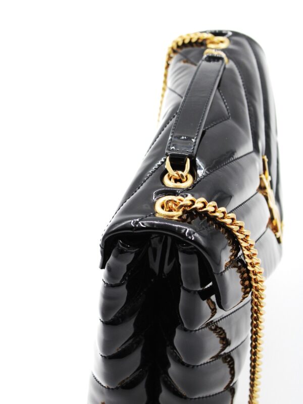 Borsa Saint Laurent Lou Lou small in pelle verniciata