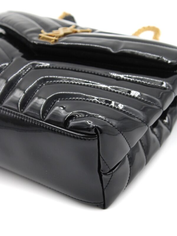 Borsa Saint Laurent Lou Lou small in pelle verniciata