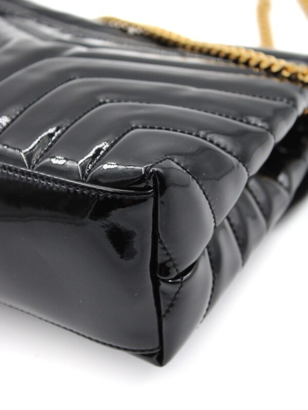 Borsa Saint Laurent Lou Lou small in pelle verniciata