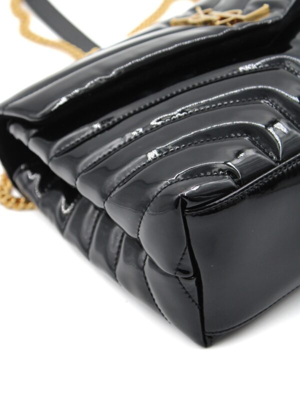 Borsa Saint Laurent Lou Lou small in pelle verniciata