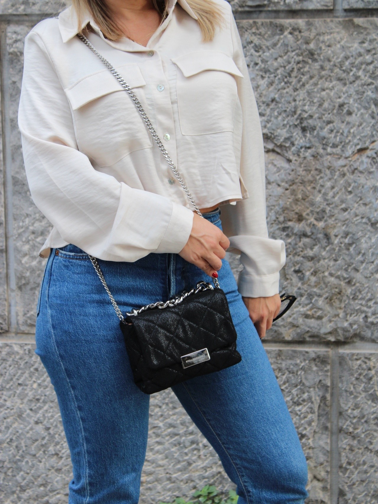 Tracolla Stella McCartney nera thumb