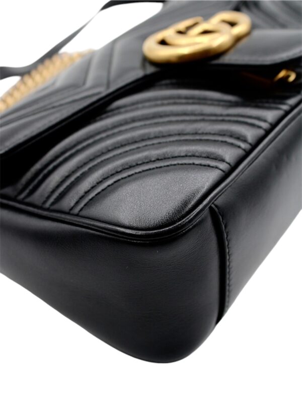 Borsa Gucci Marmont 26 in Pelle Nera