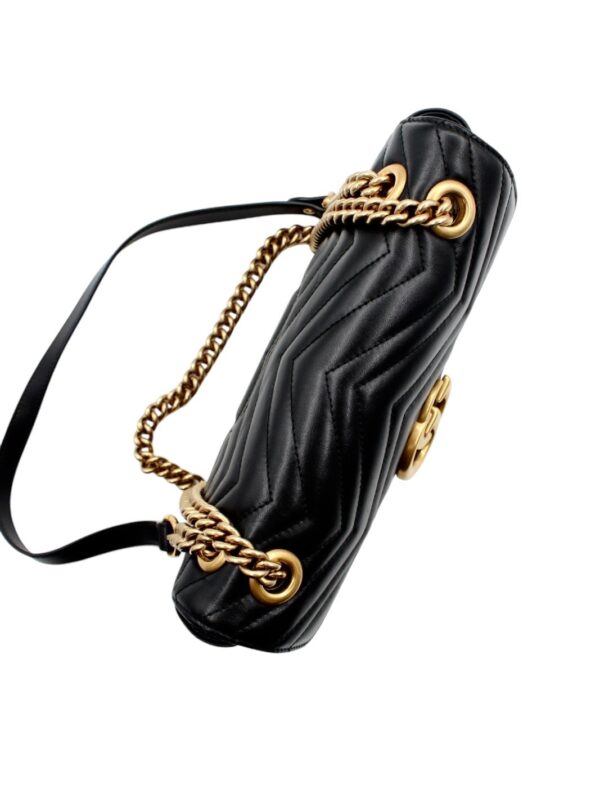 Borsa Gucci Marmont 26 in Pelle Nera