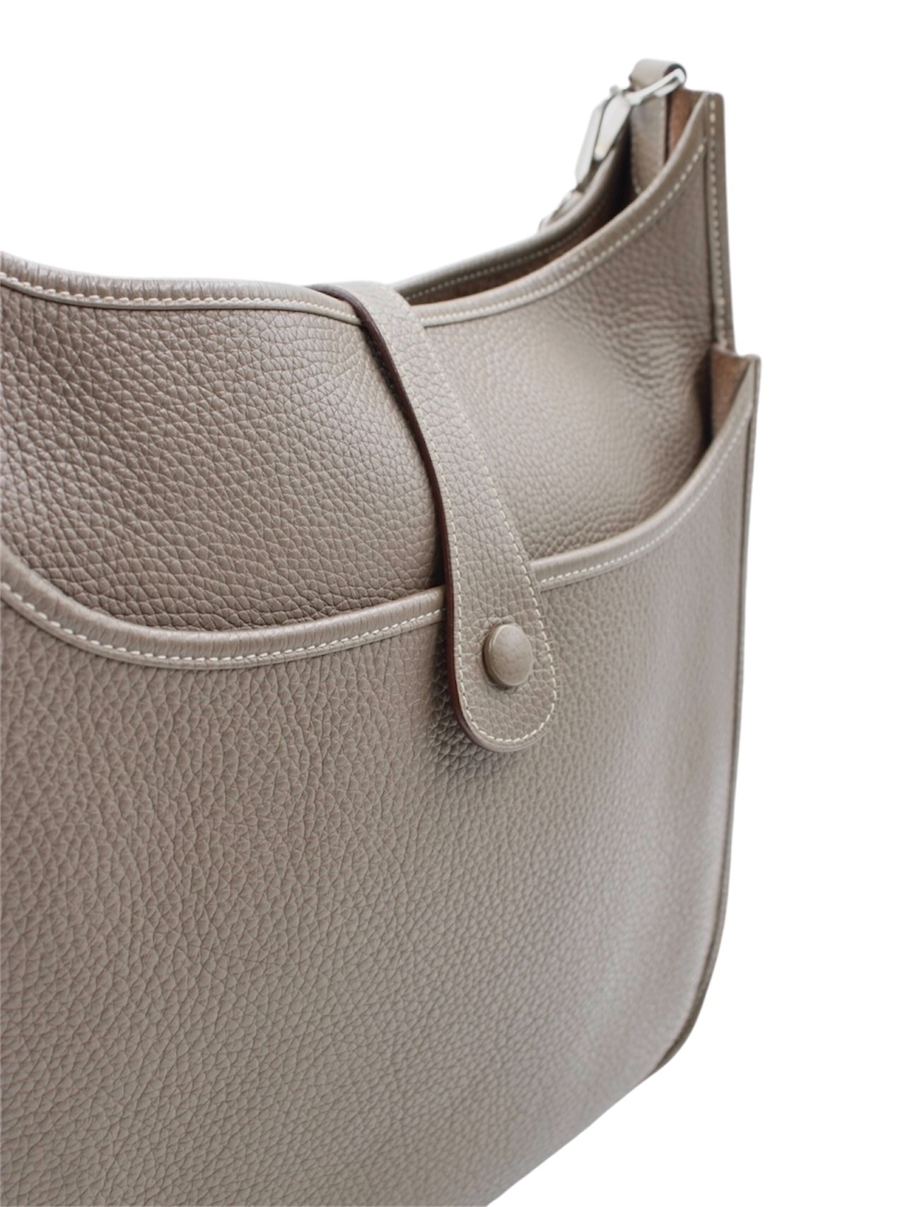 Borsa Hermès Evelyne GM in Pelle color etoupe thumb