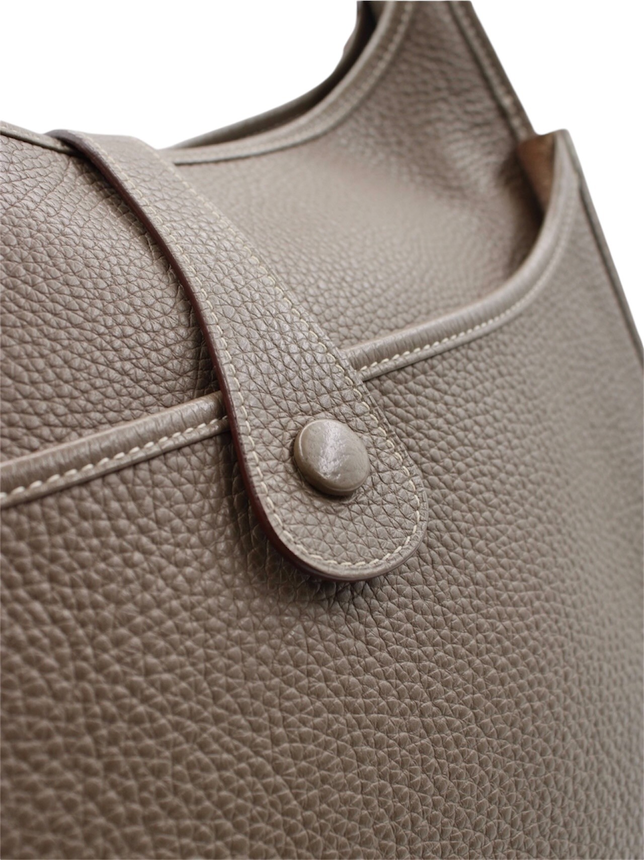 Borsa Hermès Evelyne GM in Pelle color etoupe thumb