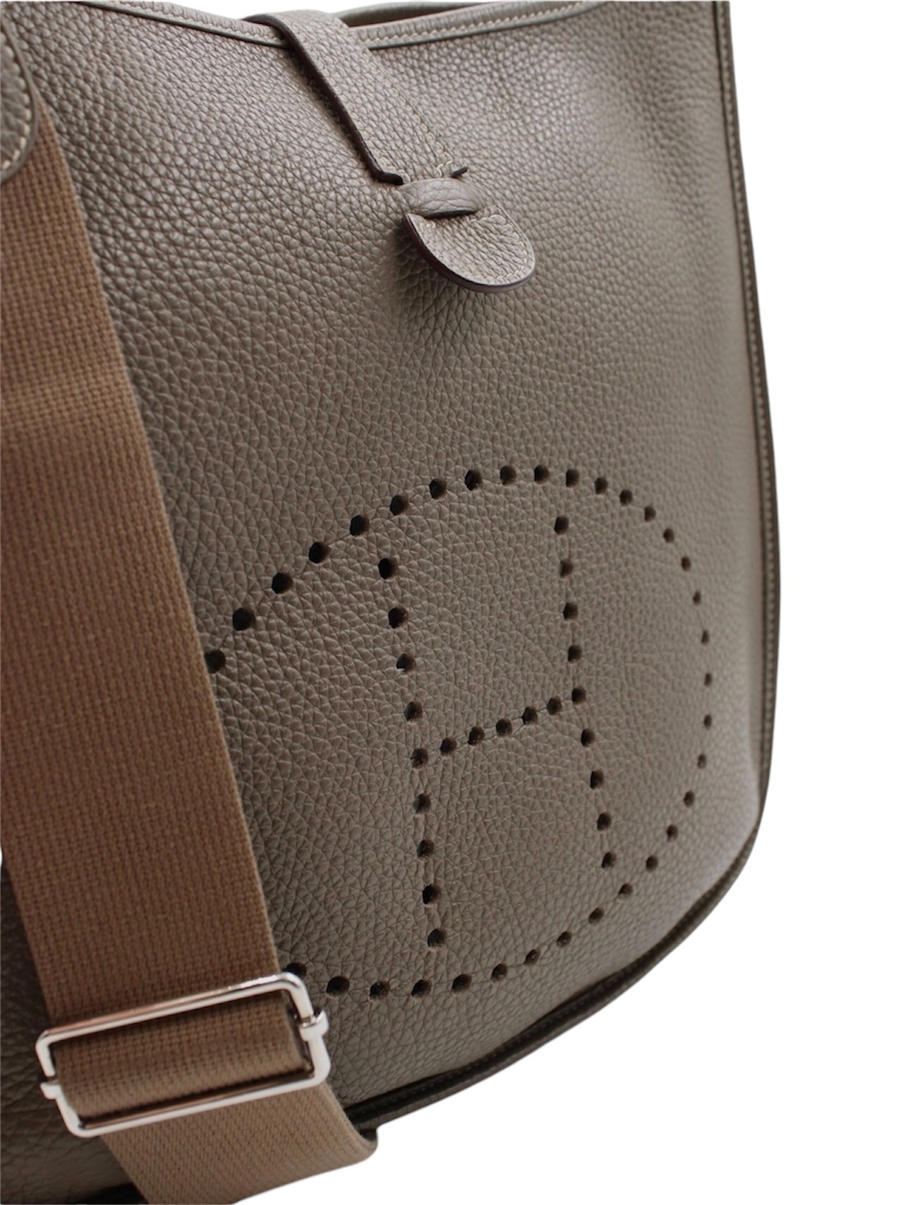 Borsa Hermès Evelyne GM in Pelle color etoupe thumb