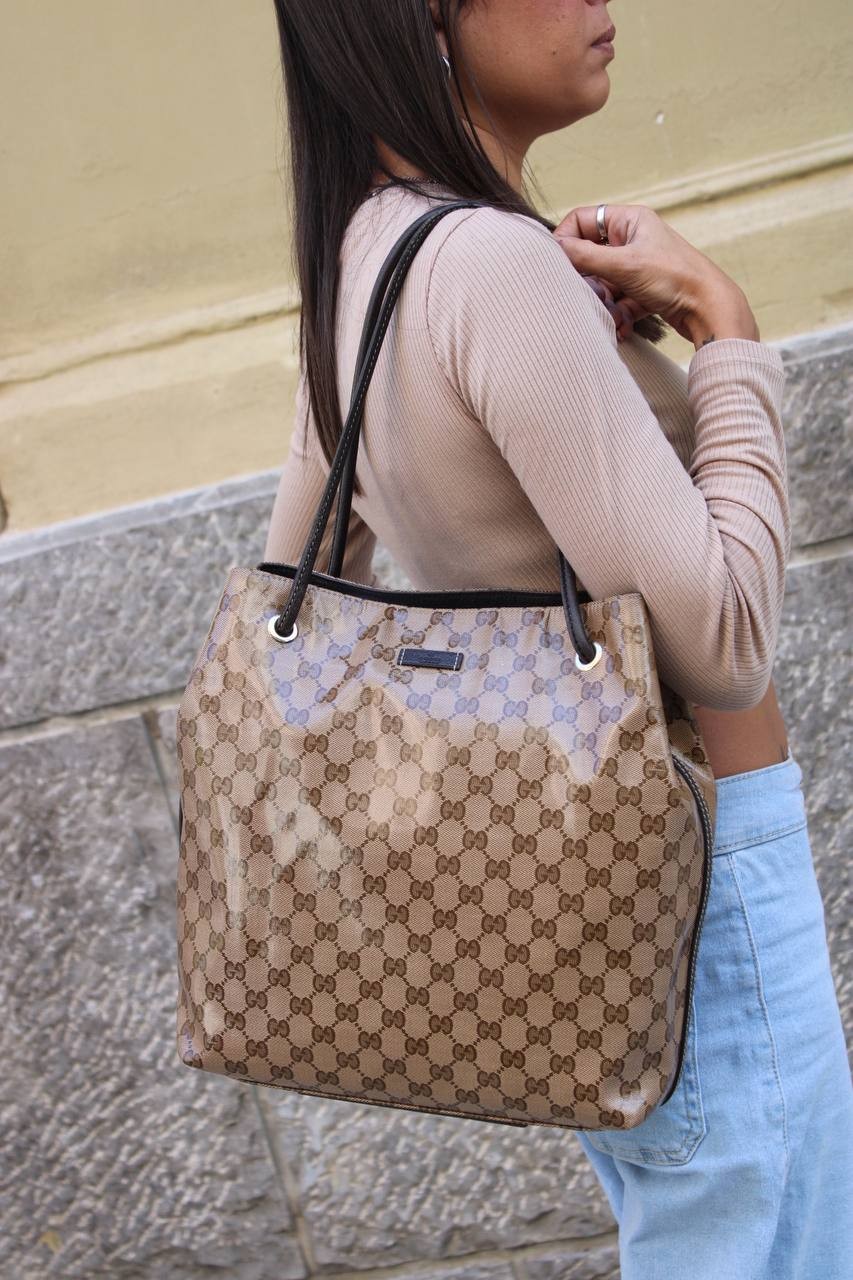 Borsa Gucci Gifford Crystal a spalla thumb