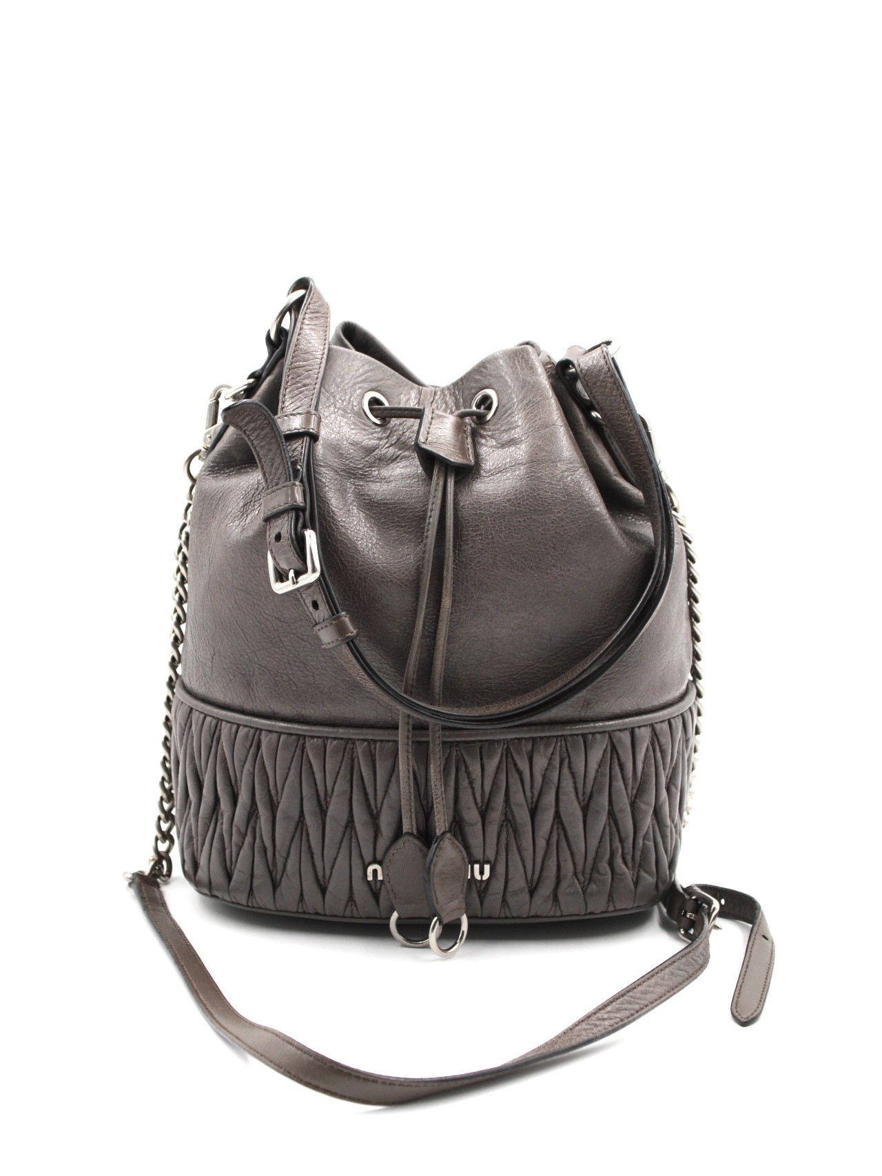 Secchiello Miu Miu in pelle thumb