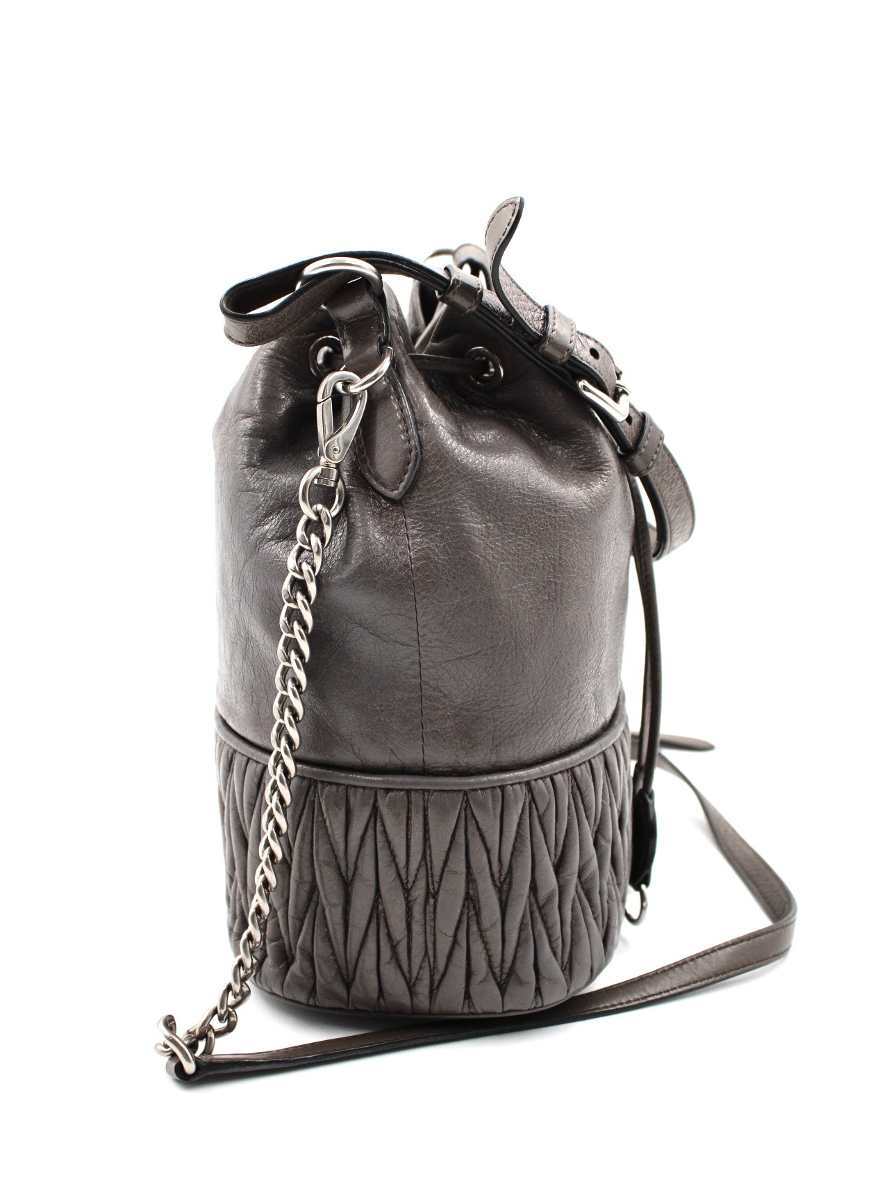 Secchiello Miu Miu in pelle thumb