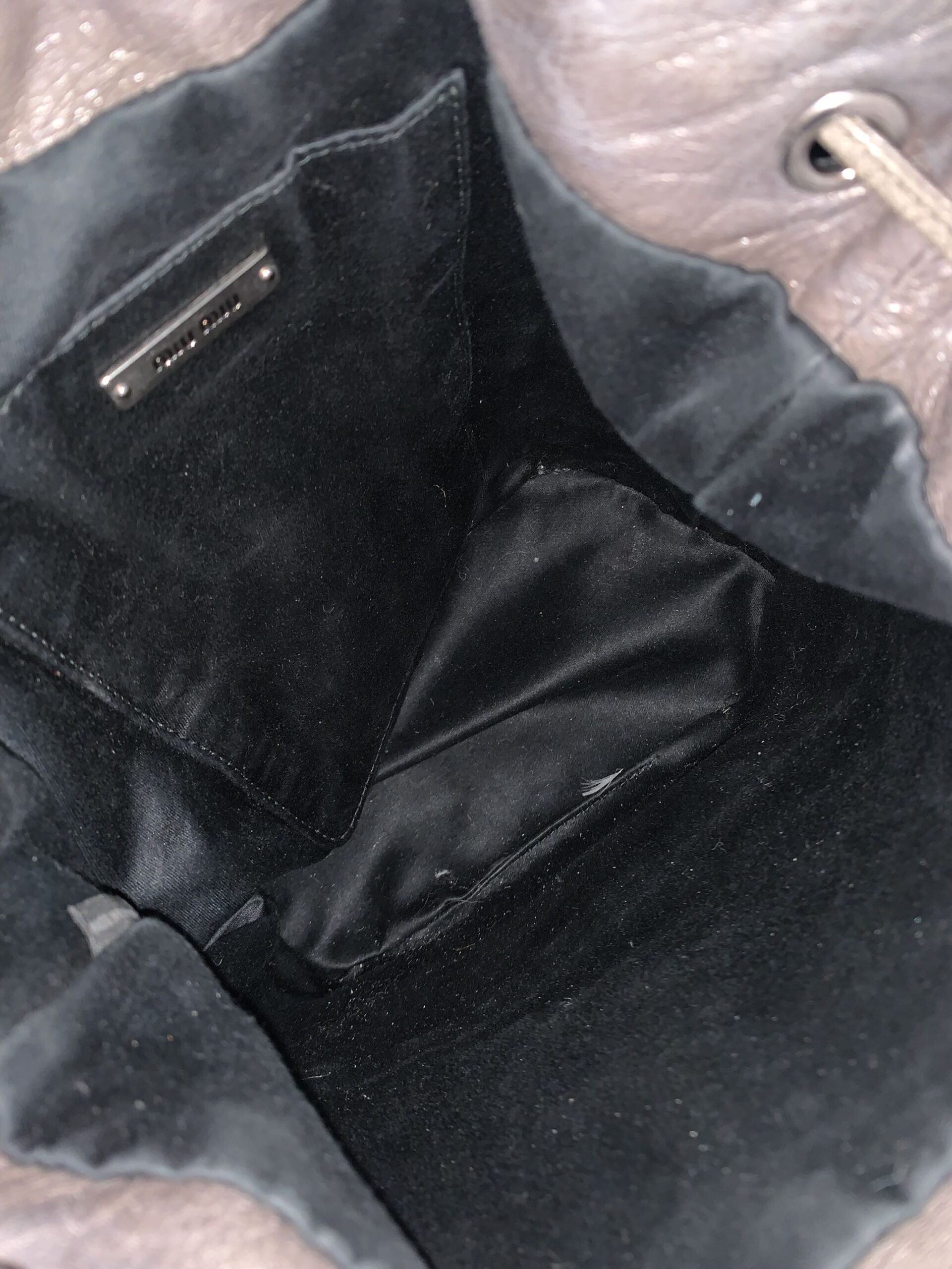 Secchiello Miu Miu in pelle thumb