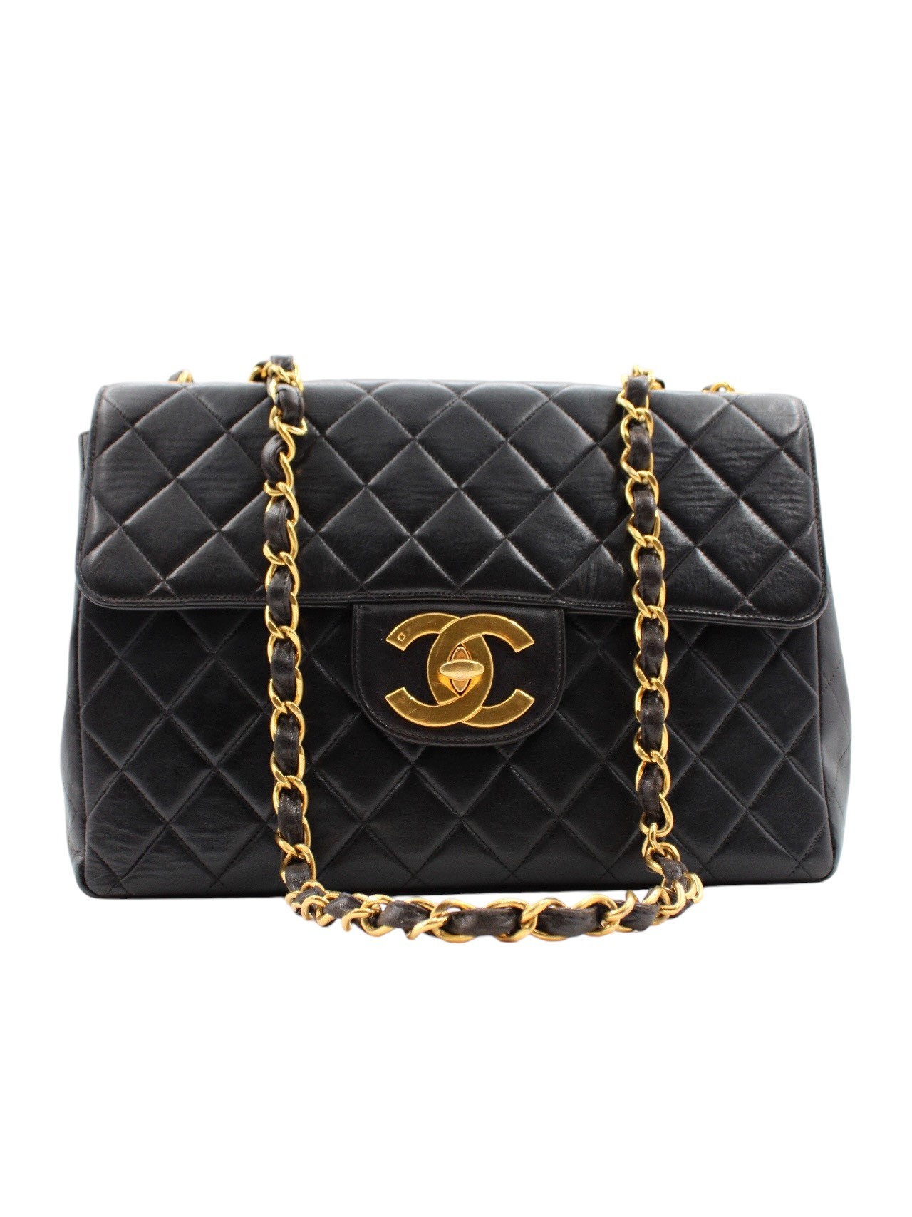 Borsa Chanel Timeless Jumbo Big Logo Vintage thumb
