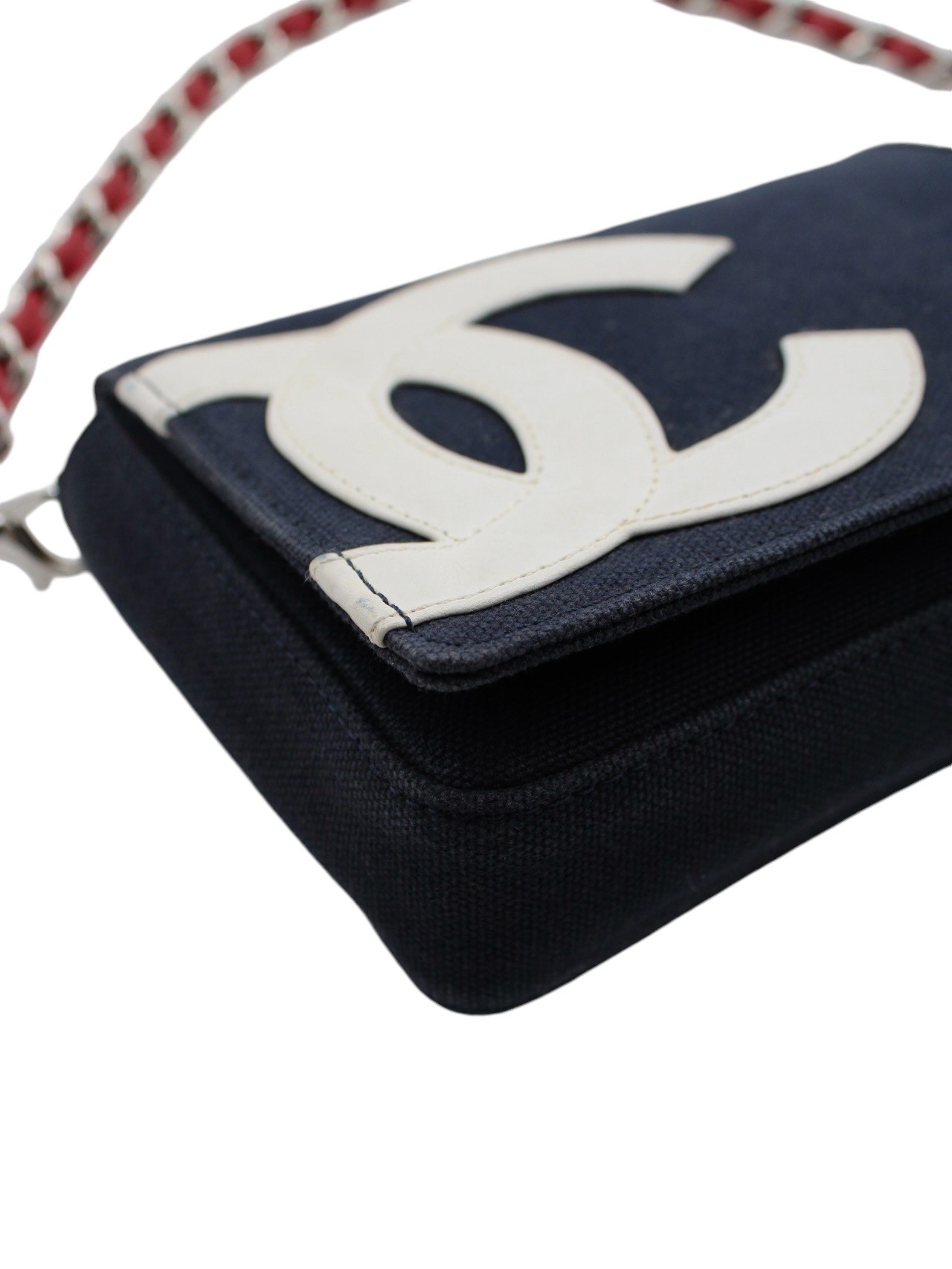 Borsa Chanel Vintage N.5 Blu e Rossa thumb