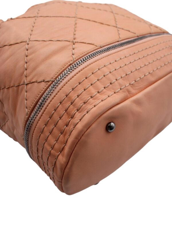 Secchiello Chanel Expandable in Pelle Salmone