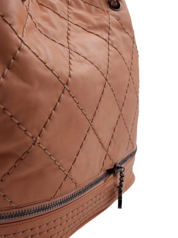 Secchiello Chanel Expandable in Pelle Salmone
