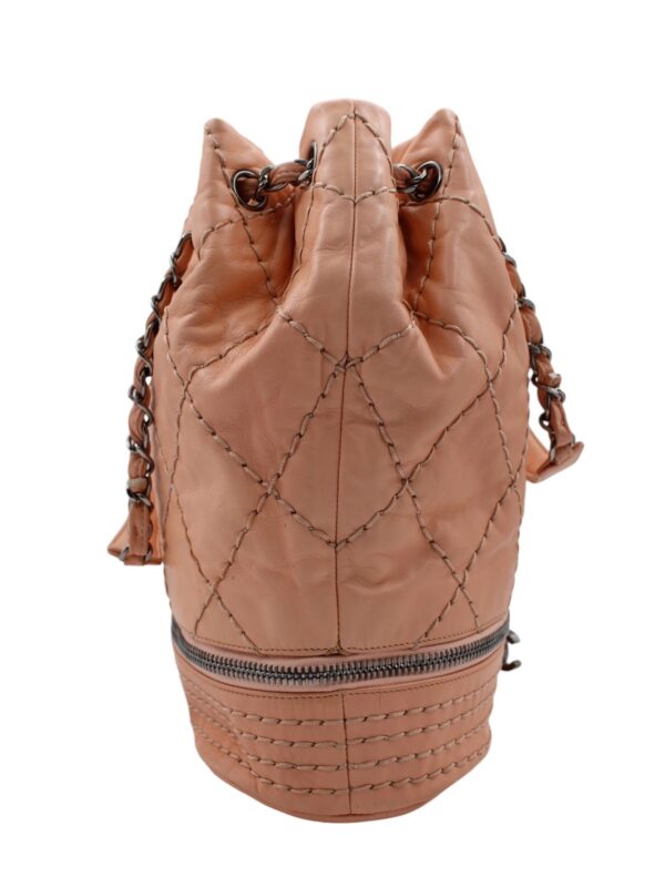 Secchiello Chanel Expandable in Pelle Salmone