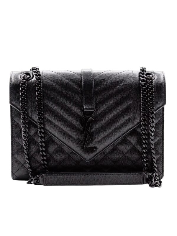 Borsa Yves Saint Laurent Envelope in Pelle Nera