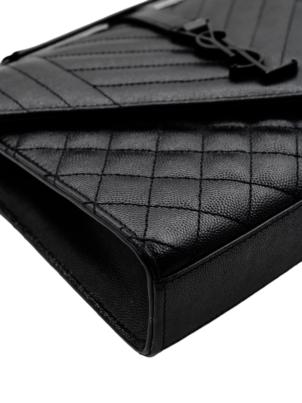 Borsa Yves Saint Laurent Envelope in Pelle Nera thumb