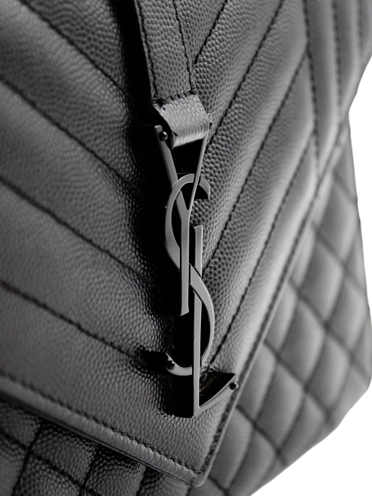 Borsa Yves Saint Laurent Envelope in Pelle Nera thumb