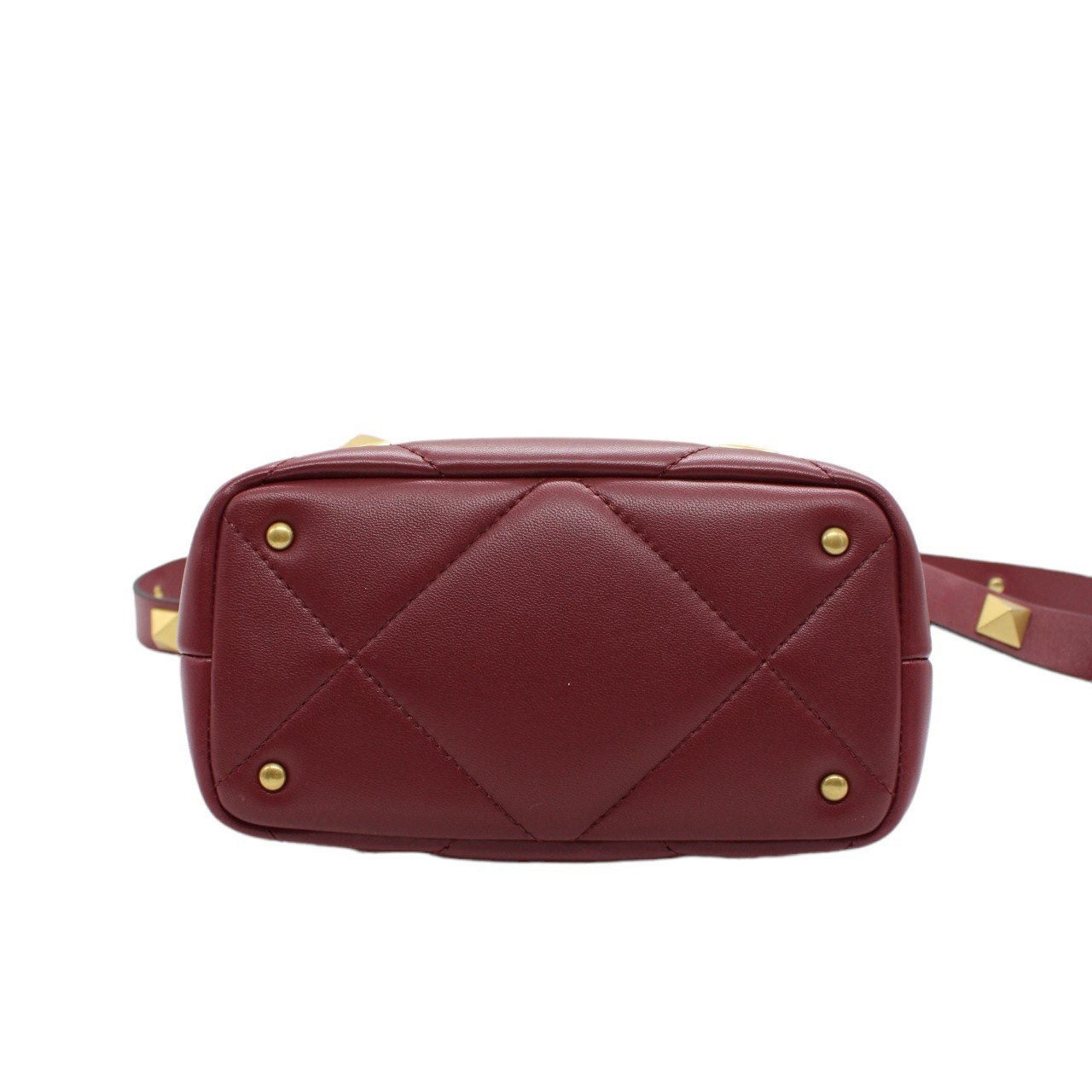 Borsa Valentino Tote Roman stud bordeaux thumb