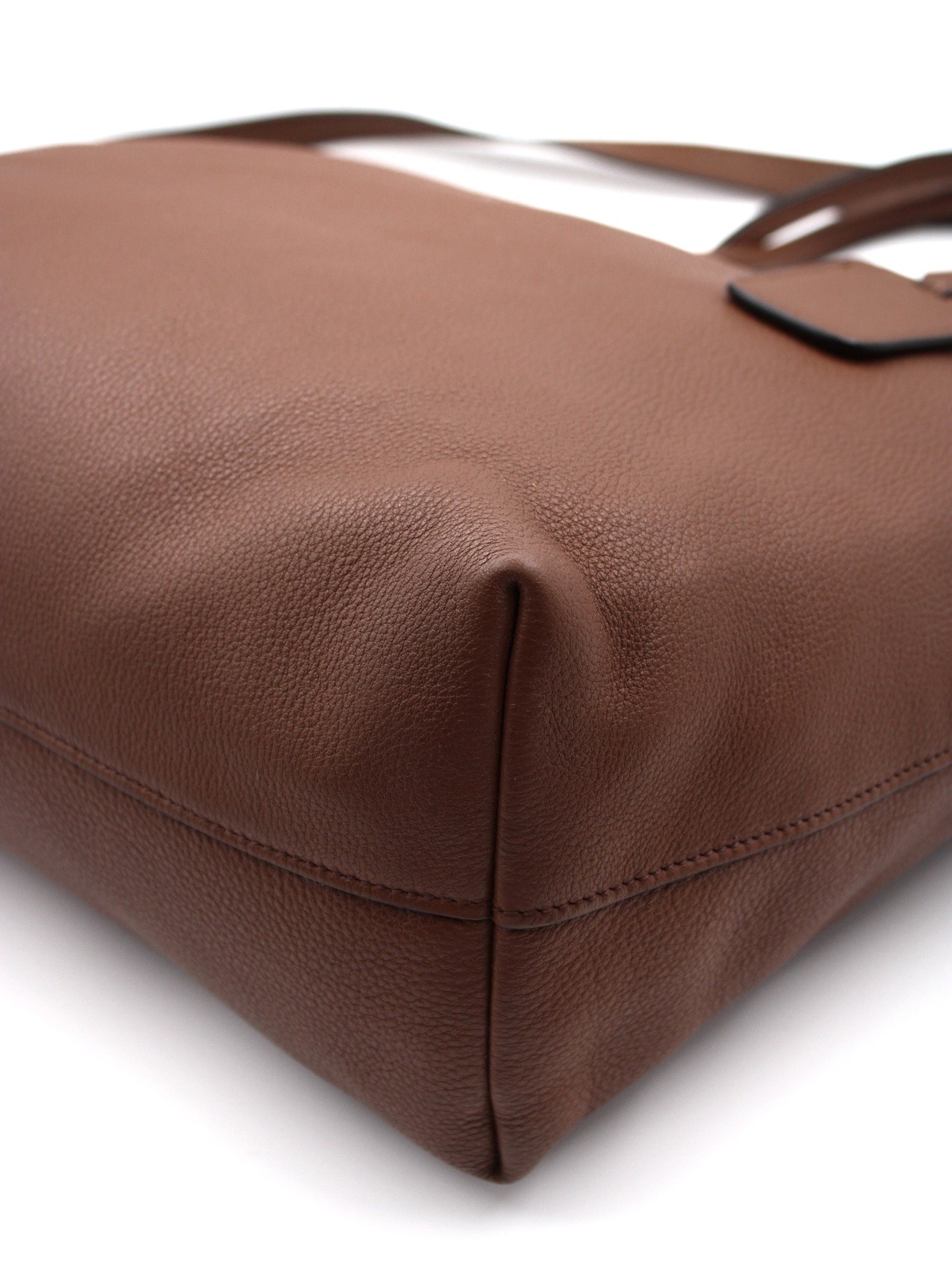 Shopper Prada in pelle martellata marrone thumb