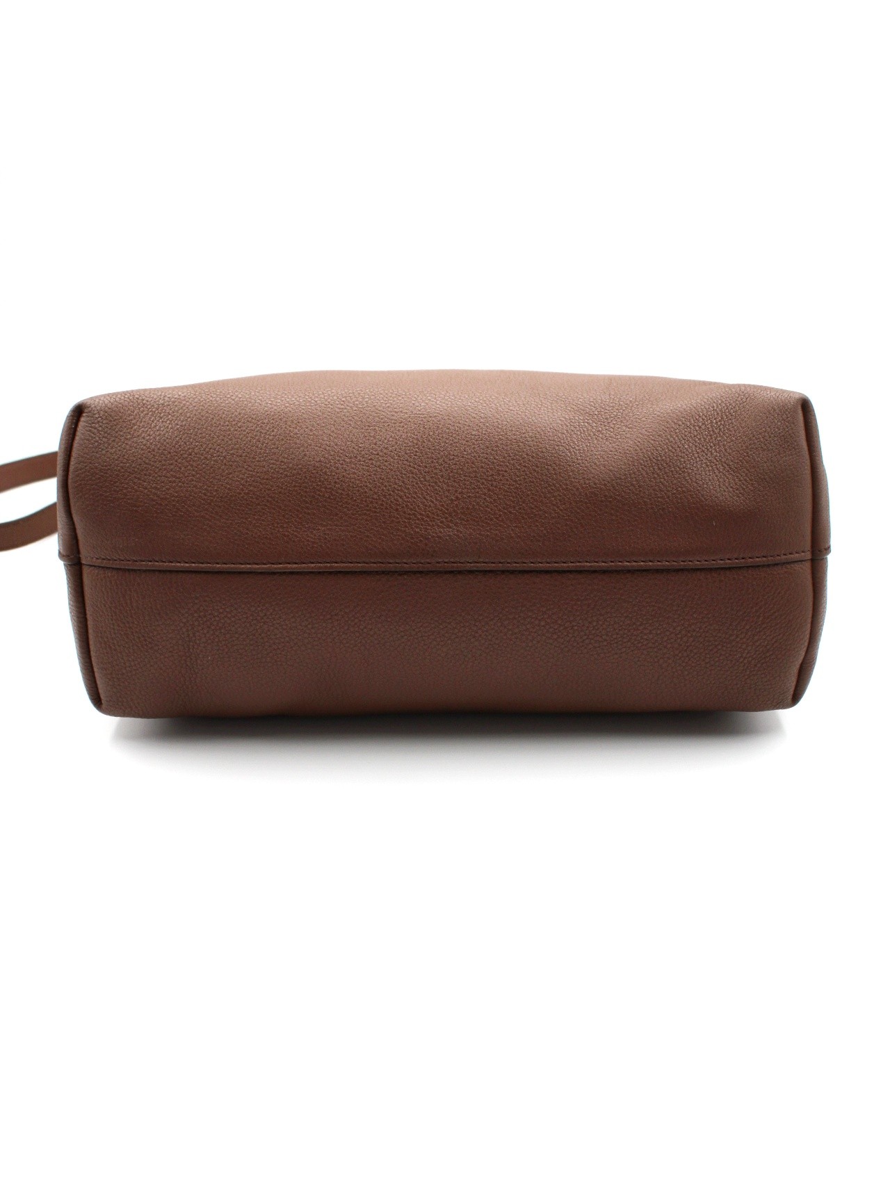Shopper Prada in pelle martellata marrone thumb