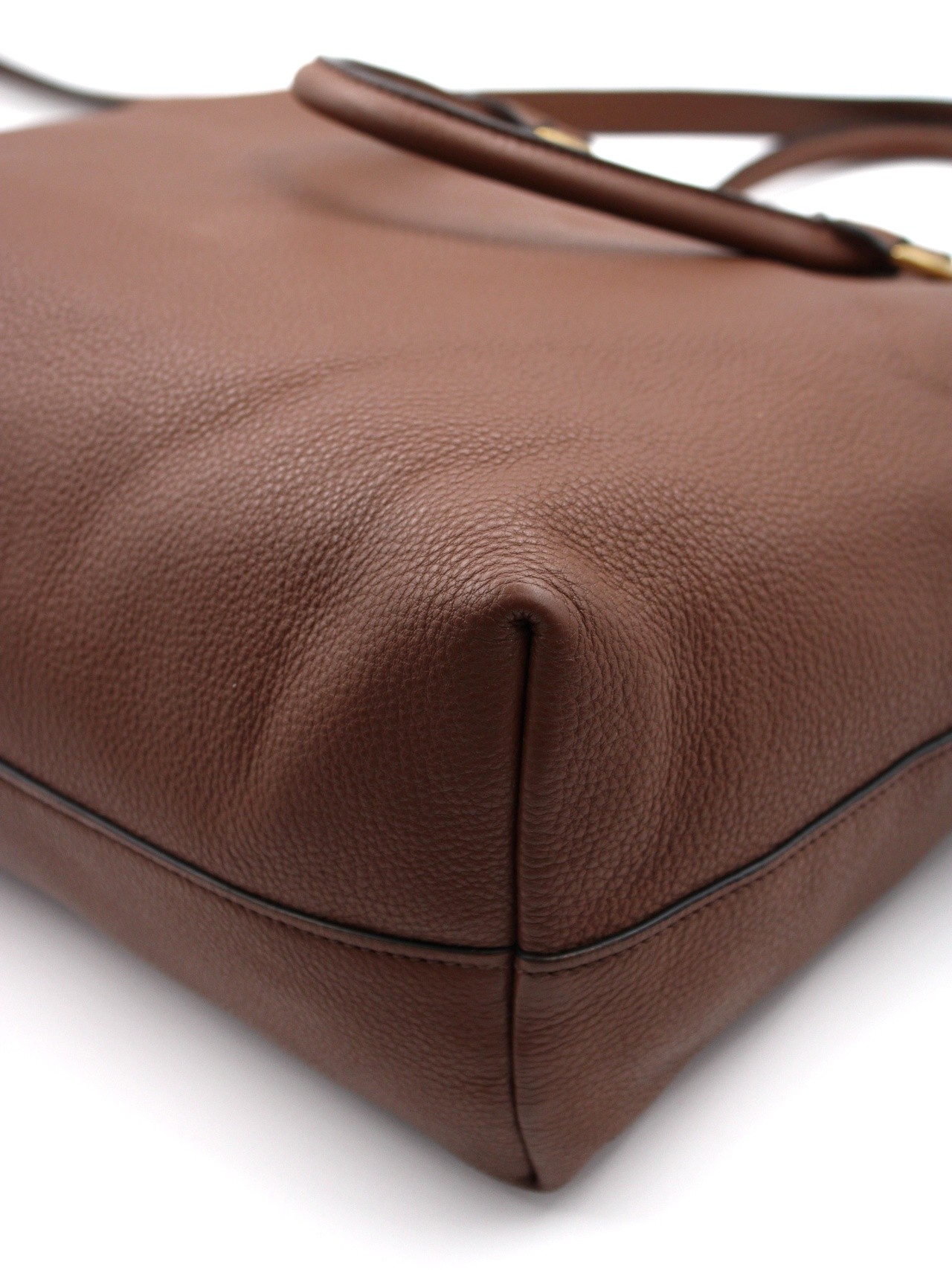 Shopper Prada in pelle martellata marrone thumb